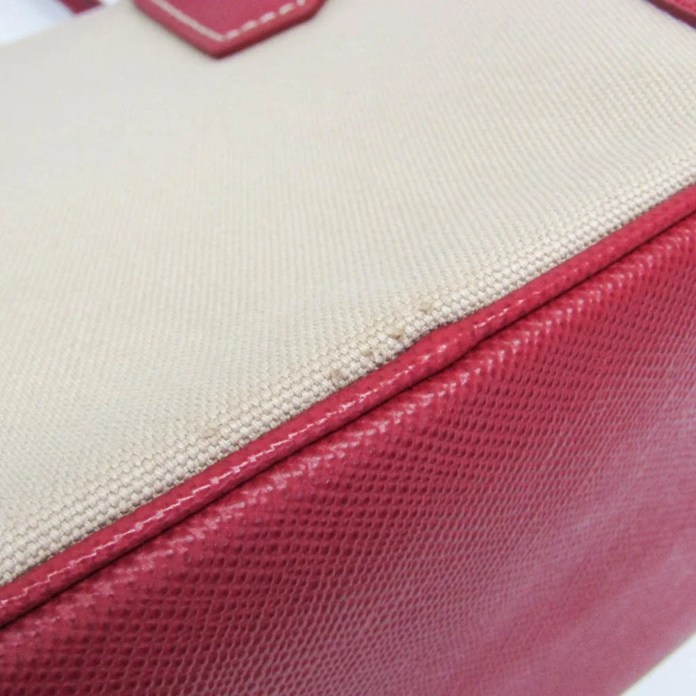 PRADA Cream Leather Shoulder Bag
